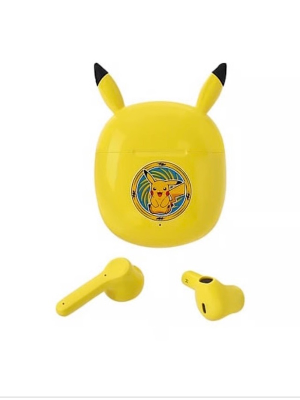 Pokemon Yellow Pikachu Wireless Earbuds with Pikachu Ear Charging Case